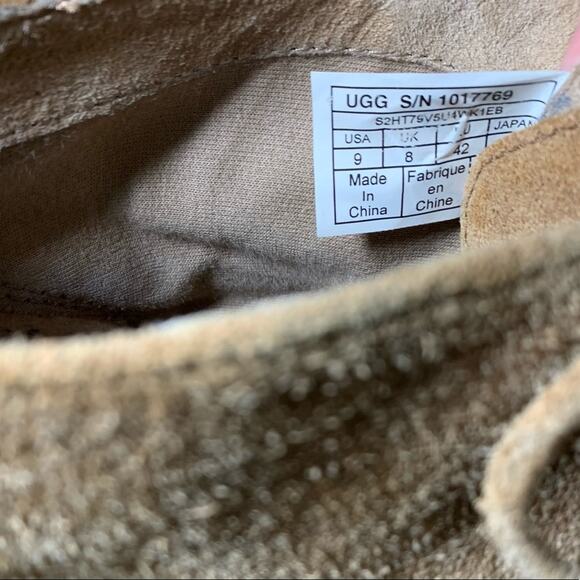 Ugg Men's Leighton Lace Up Suede Ankle Chukka Boot Light Tan 9 - Picture 8 of 8